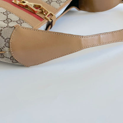 Gucci Web Jackie O Bouvier Hobo GG Bag