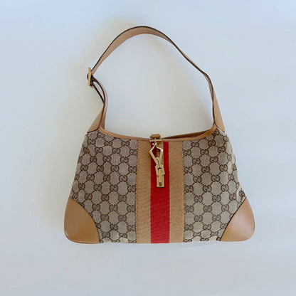 Gucci Web Jackie O Bouvier Hobo GG Bag