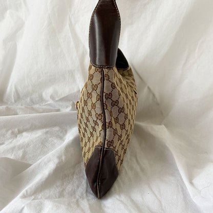 Gucci Web Jackie O Bouvier Hobo GG Canvas Bag