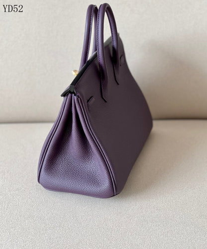 H BIRKIN 25 TOGO PURPLE  GOLD HARDWARE 25CM