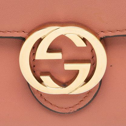 Gucci Leather Interlocking G Icon Continental Wallet (SHF-23213)
