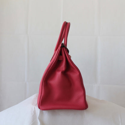 Hermes 35 Birkin Pink Chevre de Coromandel Leather with Gold Hardware