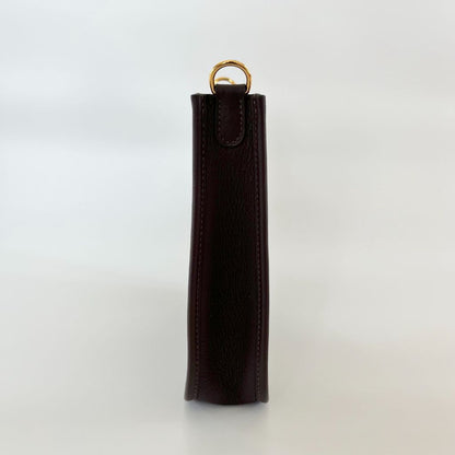 Hermès Chocolate Clemence Leather Evelyn TPM bag