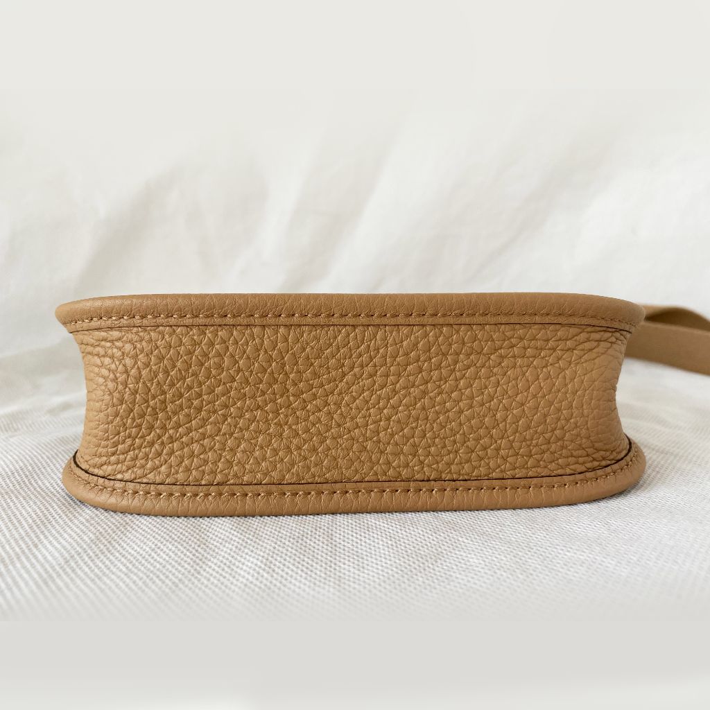 Hermes Clemence Leather Evelyne Crossbody Bag