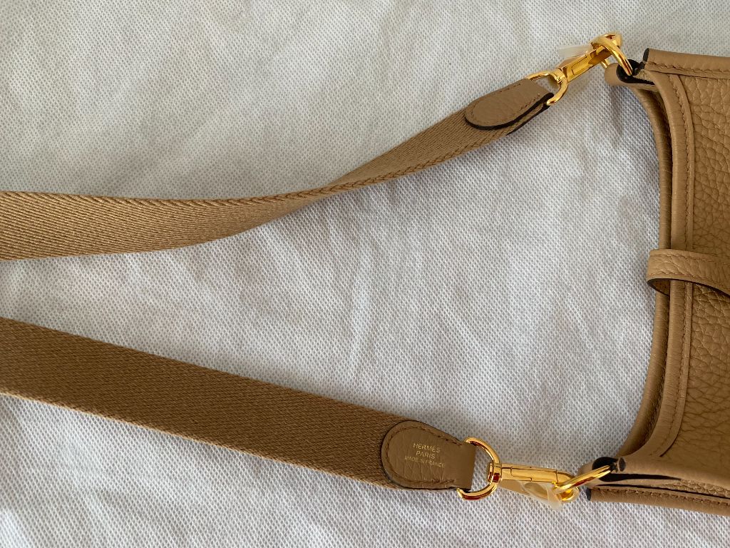Hermes Clemence Leather Evelyne Crossbody Bag
