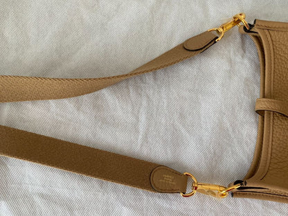 Hermes Clemence Leather Evelyne Crossbody Bag