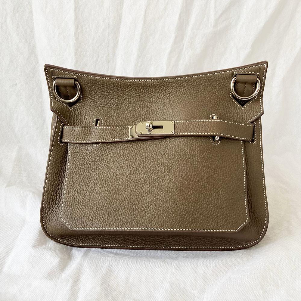 Hermès Etain Togo Leather Palladium Hardware Jypsiere 31 Bag