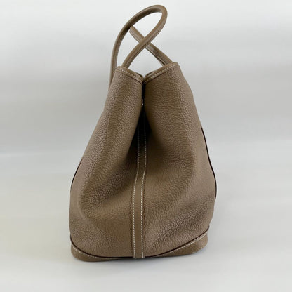 Hermes Etoupe Negonda Garden Party 36 PHW Bag