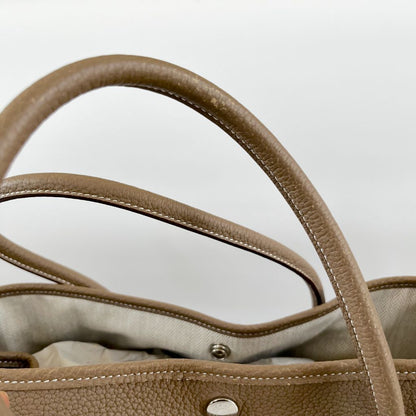 Hermes Etoupe Negonda Garden Party 36 PHW Bag