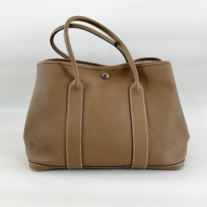 Hermes Etoupe Negonda Garden Party 36 PHW Bag