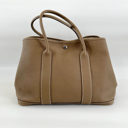 Hermes Etoupe Negonda Garden Party 36 PHW Bag