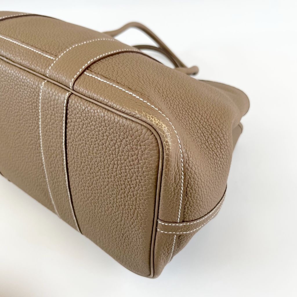 Hermes Etoupe Negonda Garden Party 36 PHW Bag