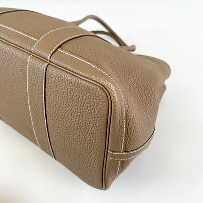 Hermes Etoupe Negonda Garden Party 36 PHW Bag