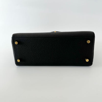 Hermès Kelly 25 Black Togo Leather Bag