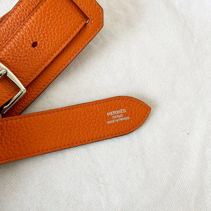 Hermès Orange Taurillon Clemence Leather Jypsiere 31