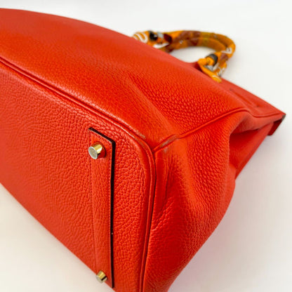 Hermès Orange Togo Leather with Gold Hardware Birkin 40 Bag