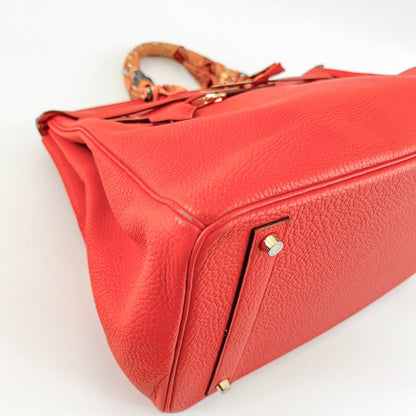 Hermès Orange Togo Leather with Gold Hardware Birkin 40 Bag