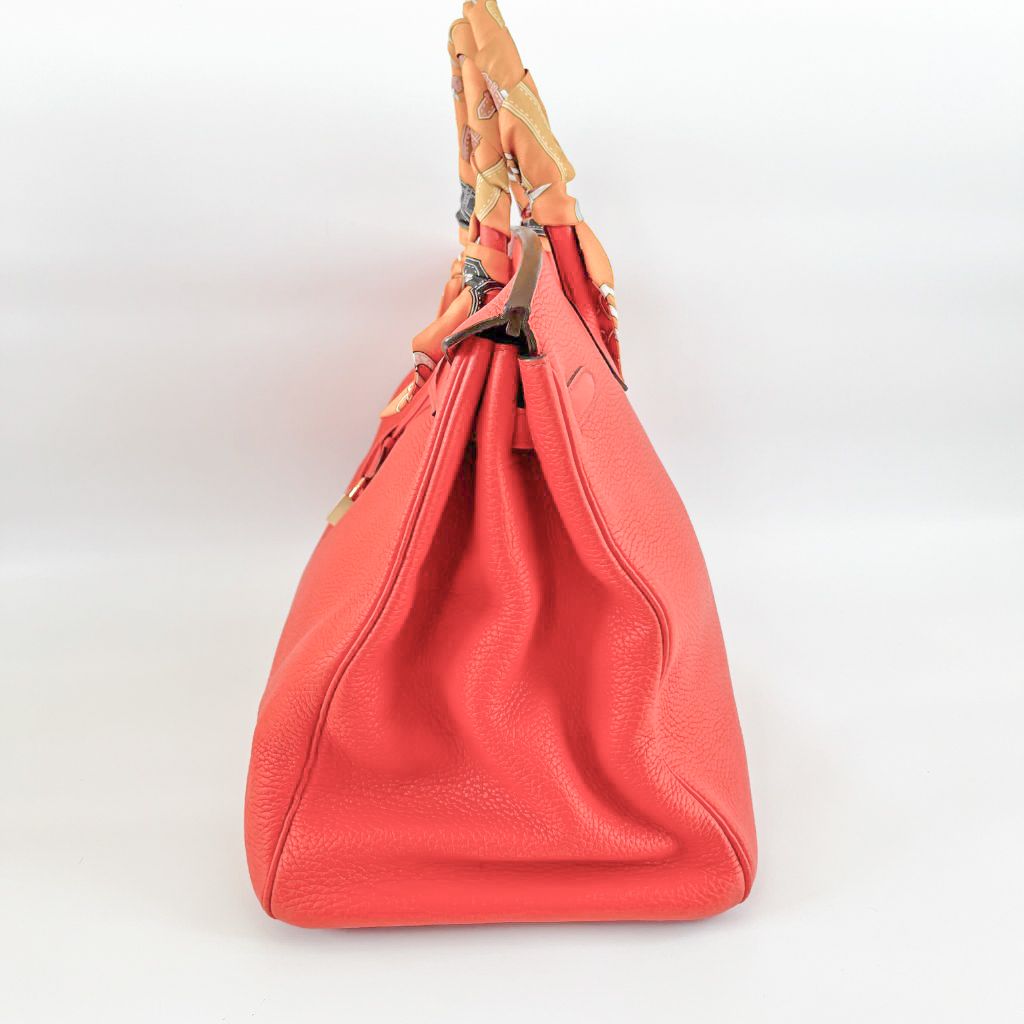 Hermès Orange Togo Leather with Gold Hardware Birkin 40 Bag
