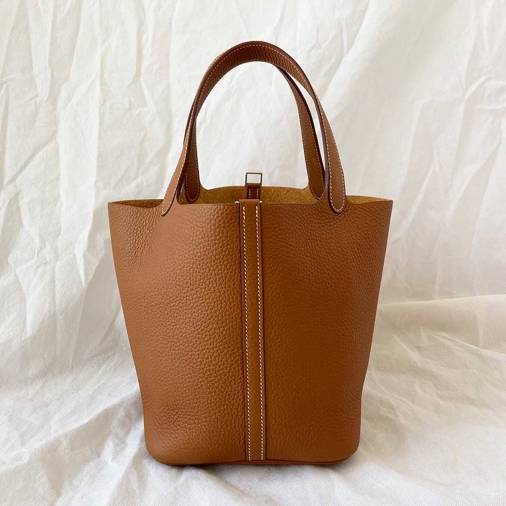 Hermès Picotin Lock 22 Gold Taurillon Clemence PHW