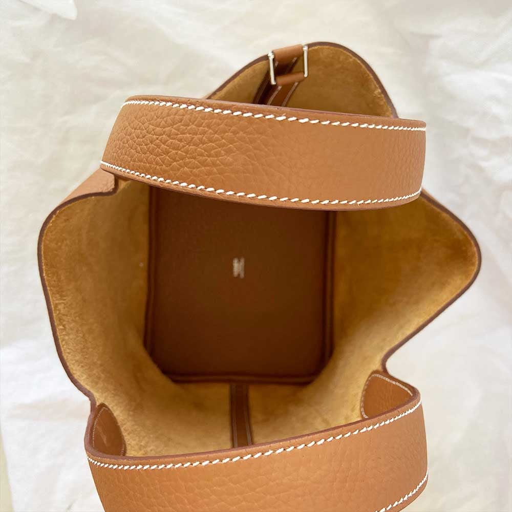 Hermès Picotin Lock 22 Gold Taurillon Clemence PHW