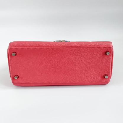 Hermes Rose Lipstick Togo Leather Kelly Retourne 28 Bag