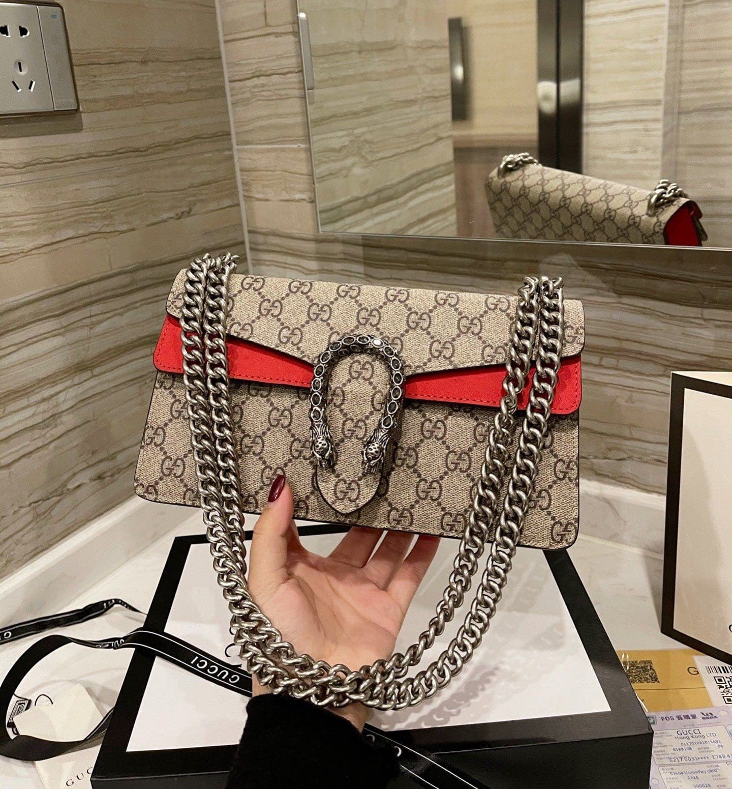 GUCCI DIONYSUS GG SMALL SHOULDER BAG