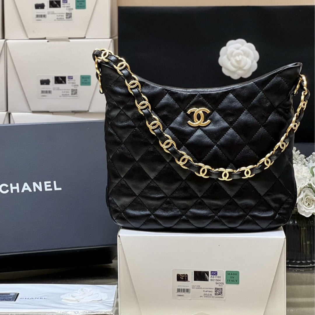 C hanel 22k hobo hippie bag