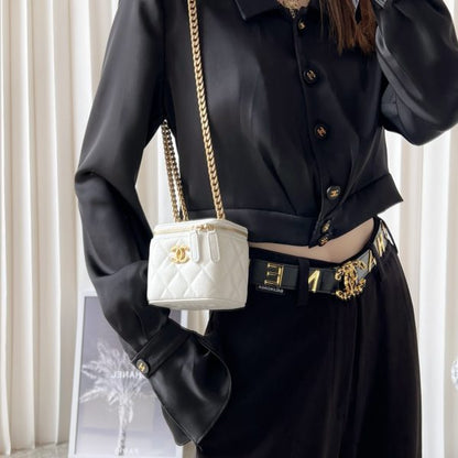 c hanel 23P buckle box bag