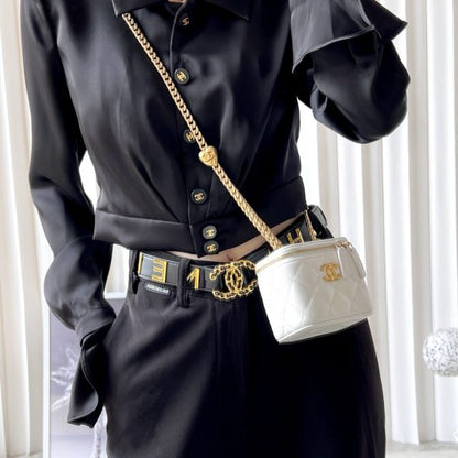 c hanel 23P buckle box bag