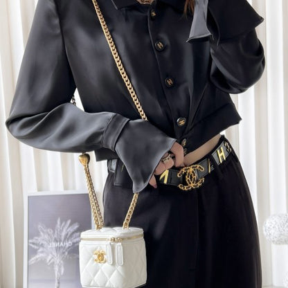 c hanel 23P buckle box bag