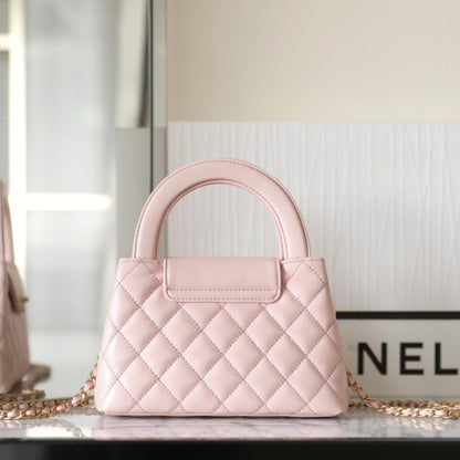 C hanel 24P 𝗞𝗲𝗹𝗹𝘆 Chain clutch bag(Pink)