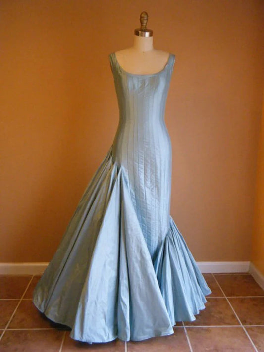 Blue/Red Fashion Elegant Long Satin Ball Gown Evening Gown Party Dress gh3417