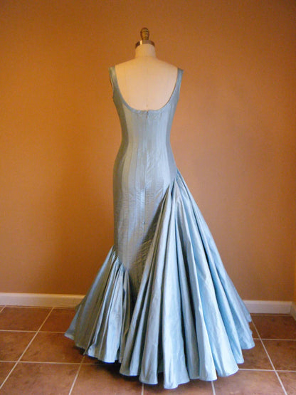 Blue/Red Fashion Elegant Long Satin Ball Gown Evening Gown Party Dress gh3417