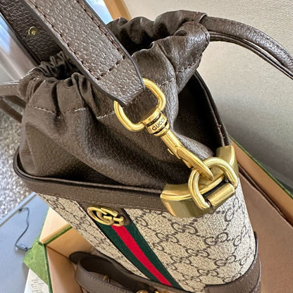 Gucci Ophidia GG Small canvas bucket bag