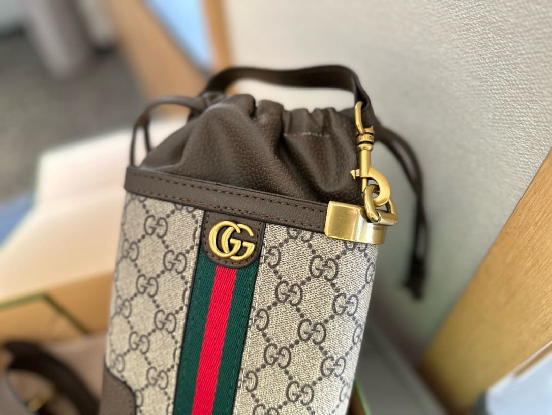Gucci Ophidia GG Small canvas bucket bag