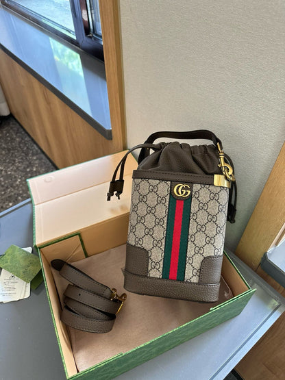 Gucci Ophidia GG Small canvas bucket bag