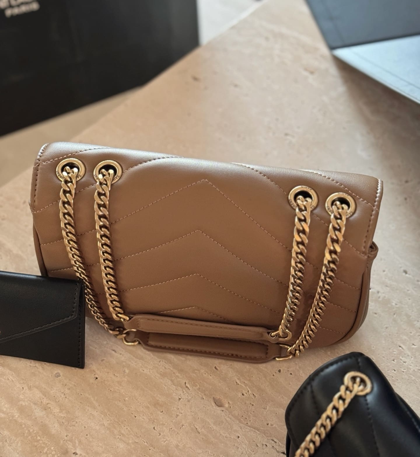 Saint Laurent LOULOU small in MATELASSÉ lambskin