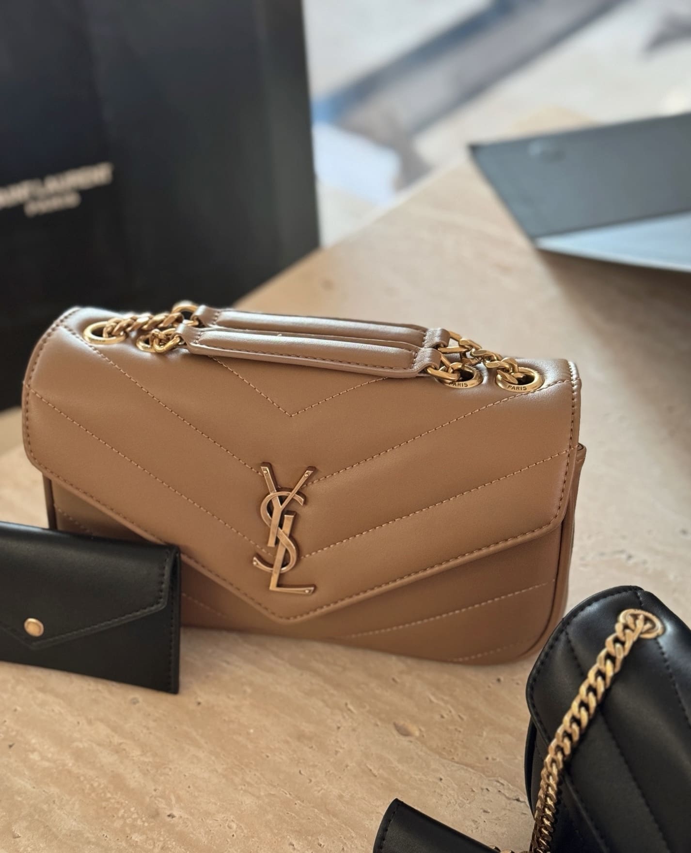 Saint Laurent LOULOU small in MATELASSÉ lambskin