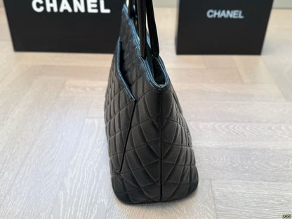 Chanel Medallion Tote Quilted Caviar