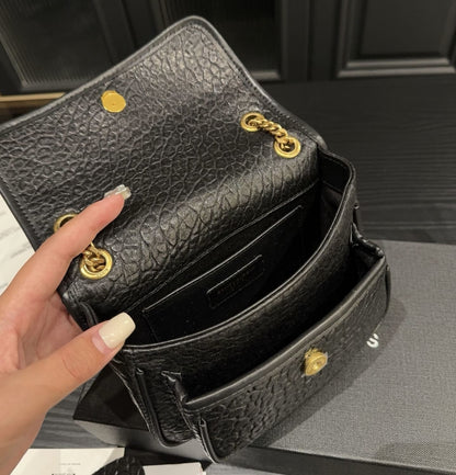 Saint Laurent niki mini in grained lambskin