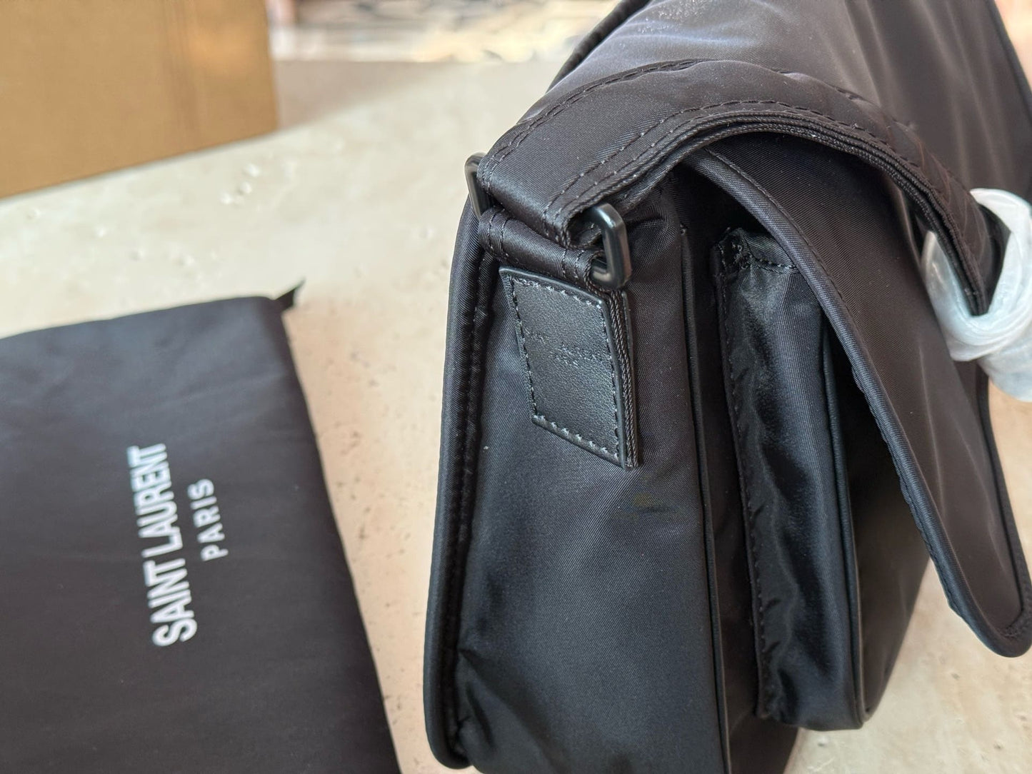 Saint Laurent Niki Messenger In Econyl