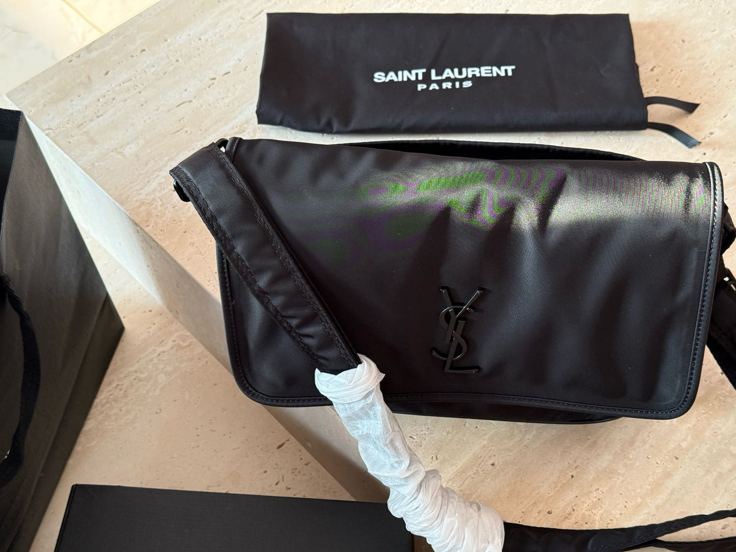 Saint Laurent Niki Messenger In Econyl