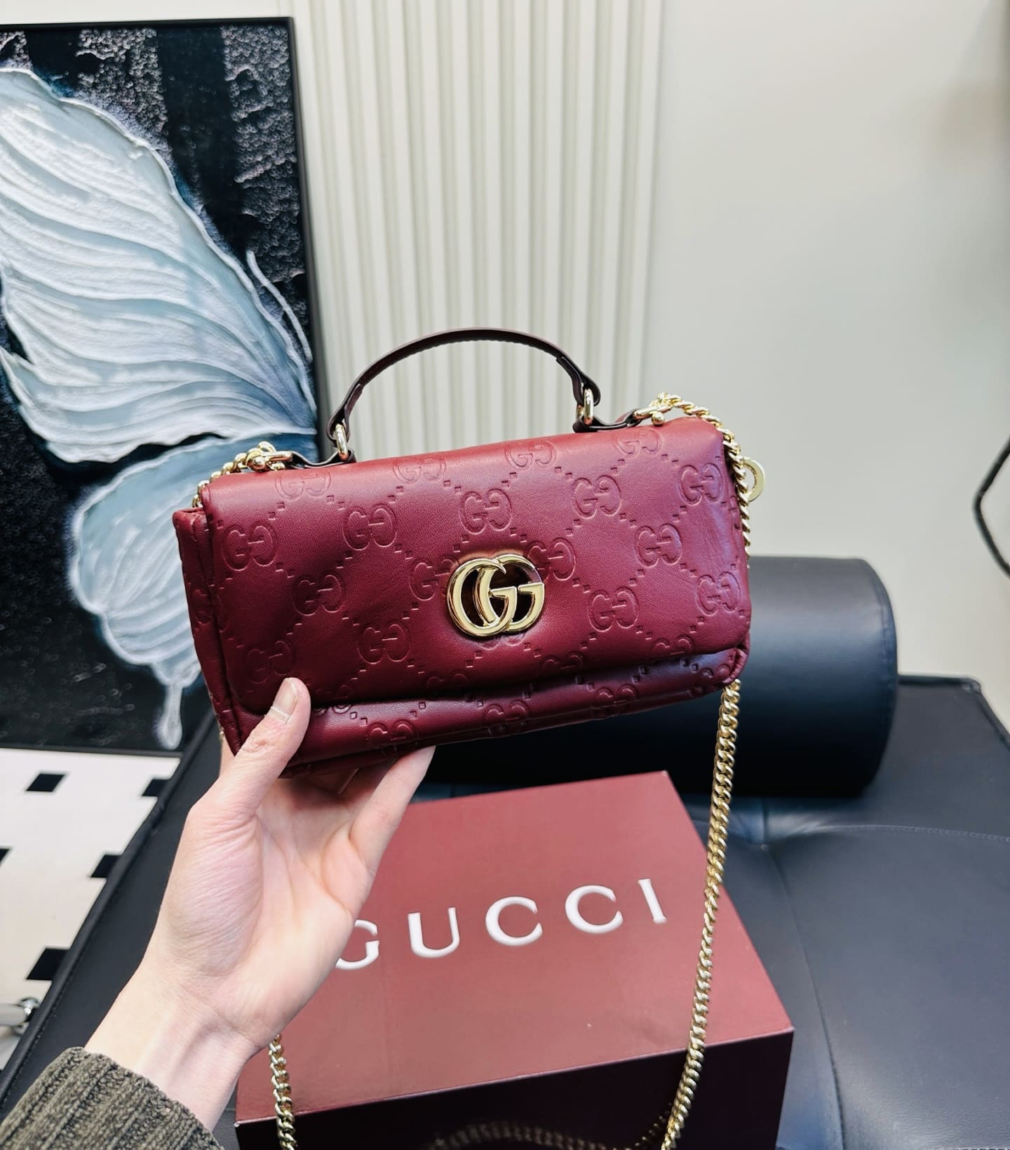 GUCCI GG Milano small top handle bag