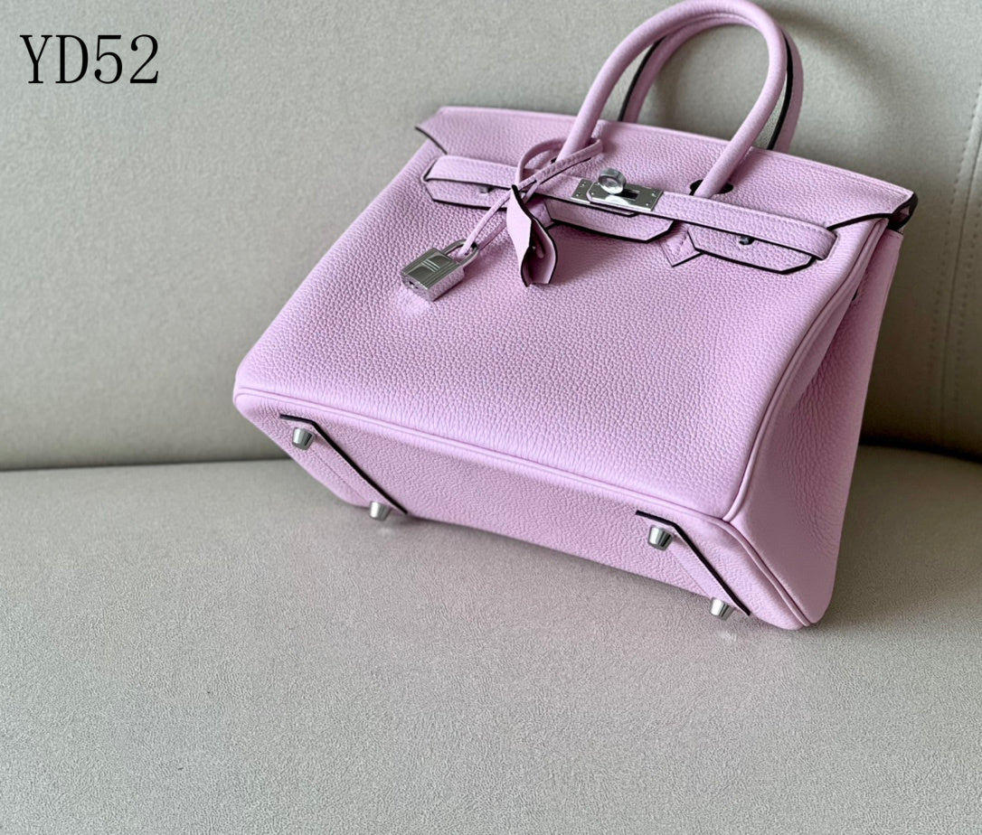 H BIRKIN 25 TOGO PINK  SILVER HARDWARE 25CM