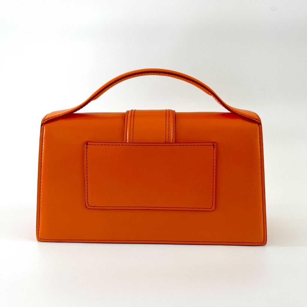 Jacquemus Le Grand Bambino orange leather shoulder bag