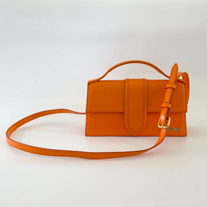 Jacquemus Le Grand Bambino orange leather shoulder bag