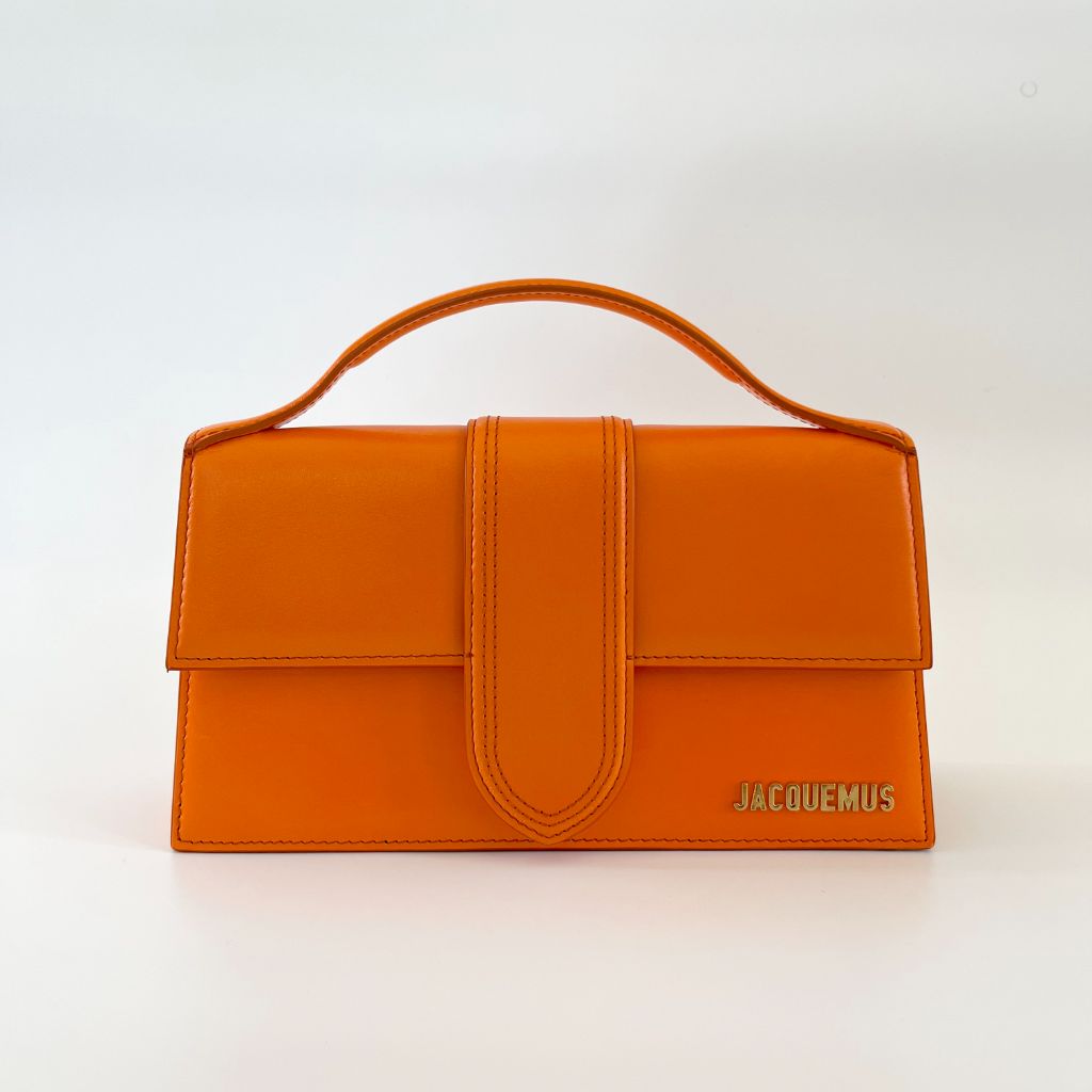 Jacquemus Le Grand Bambino orange leather shoulder bag