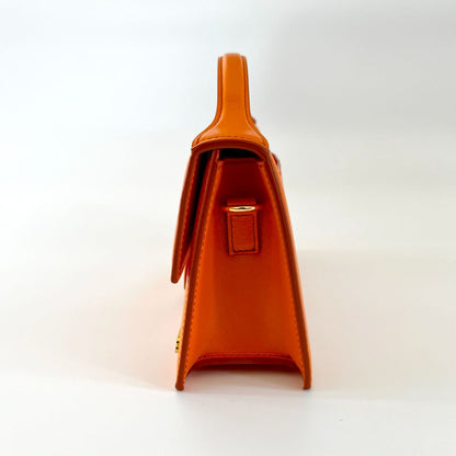 Jacquemus Le Grand Bambino orange leather shoulder bag