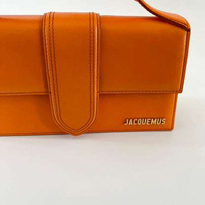 Jacquemus Le Grand Bambino orange leather shoulder bag