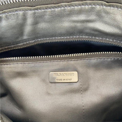 Jil Sander Silver Pocket Detail Oversized Bag